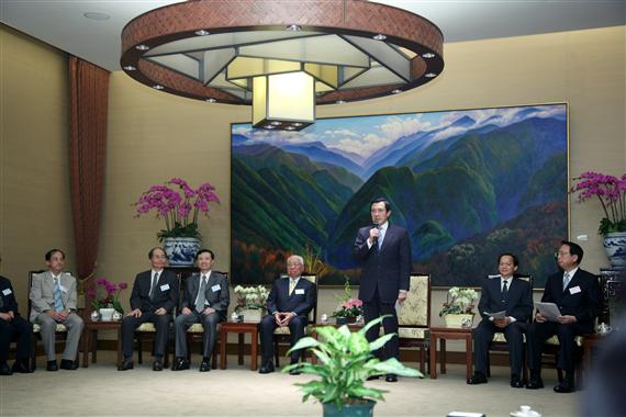 97年得獎人晉見馬英九總統
